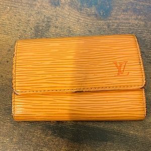 Louis Vuitton Orange Epi Leather - 6 Key Ring Wallet